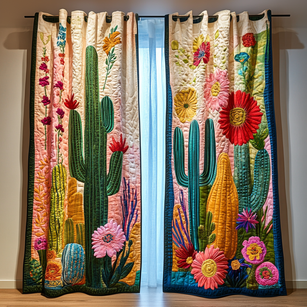 Cortinas Acolchadas Cactus Horizon
