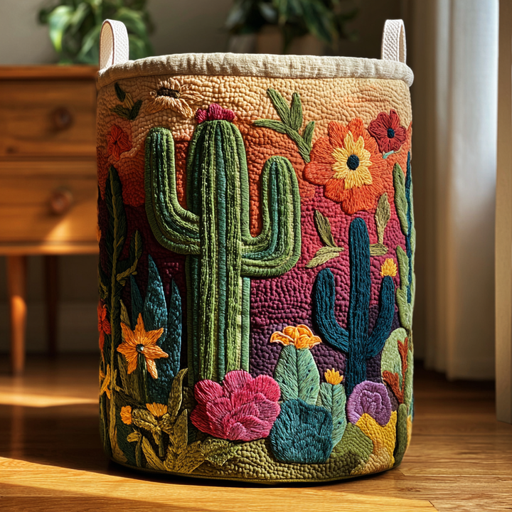 Cesta de Ropa Acolchada Cactus Horizon