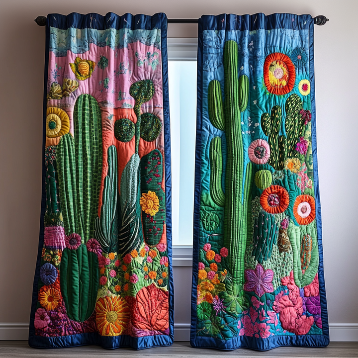 Cortinas Acolchadas Cactus Valley
