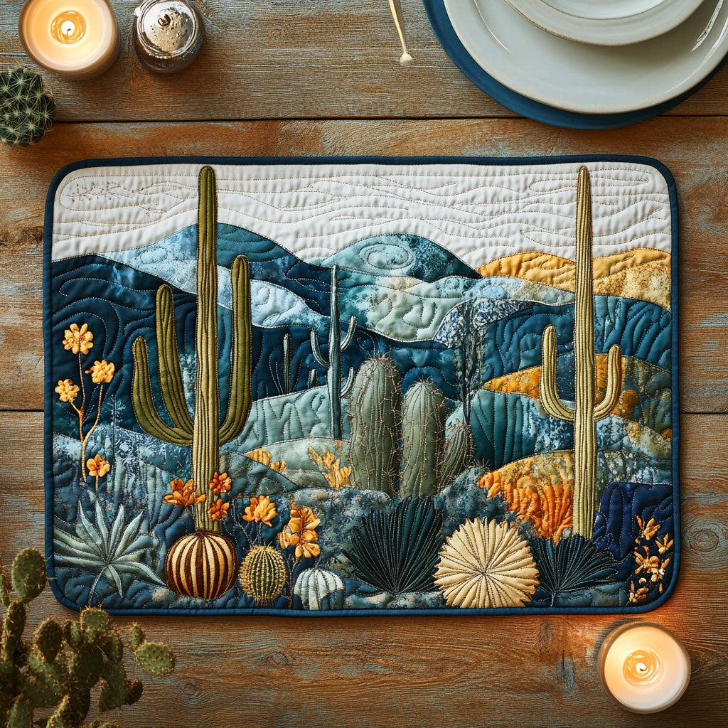Mantel Individual Acolchado Cactus Whisper