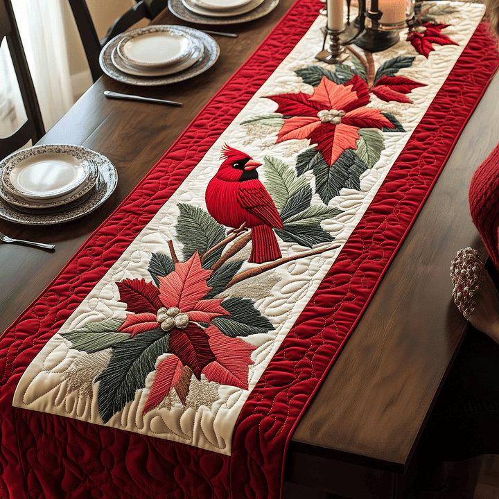 Caminito de Mesa Acolchado Belleza Cardinal