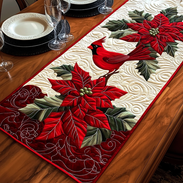 Caminito de Mesa Acolchado Elegante Cardinal