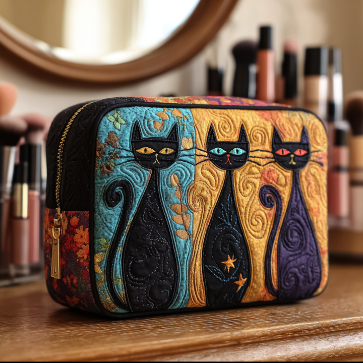 Bolsa de Maquillaje Acolchada Cat Wonder