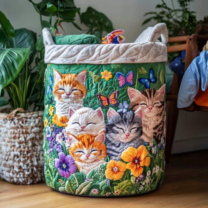 Cesta de Ropa Acolchada Catnap Corner