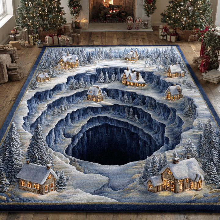 Alfombra de Área del Pueblo Navideño en la Caverna