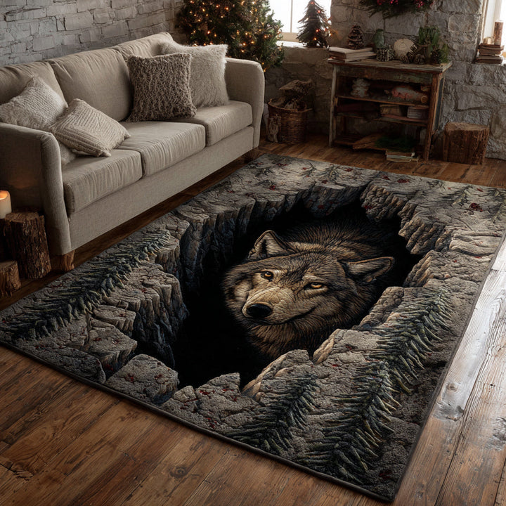 Alfombra de Área Cavern Wolf Gaze