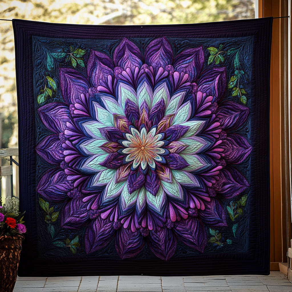 Manta Acolchada Celestial Bloom
