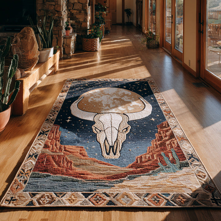 Alfombra de Área Nocturna Longhorn Celestial