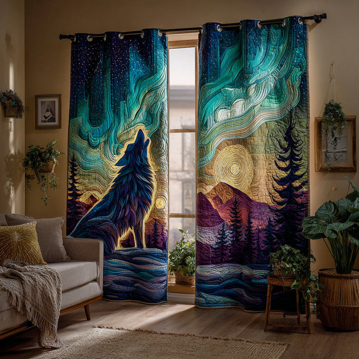 Cortinas Acolchadas Canción del Lobo Celestial