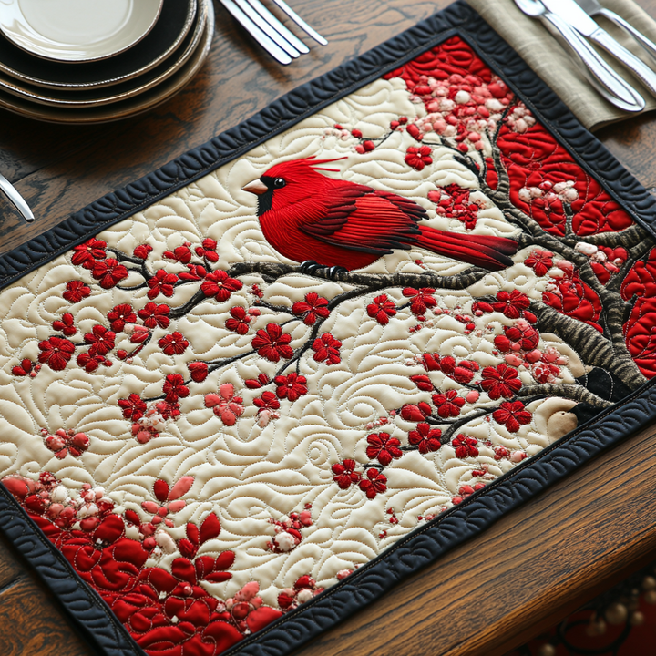 Mantel Individual Acolchado Cereza Cardinal