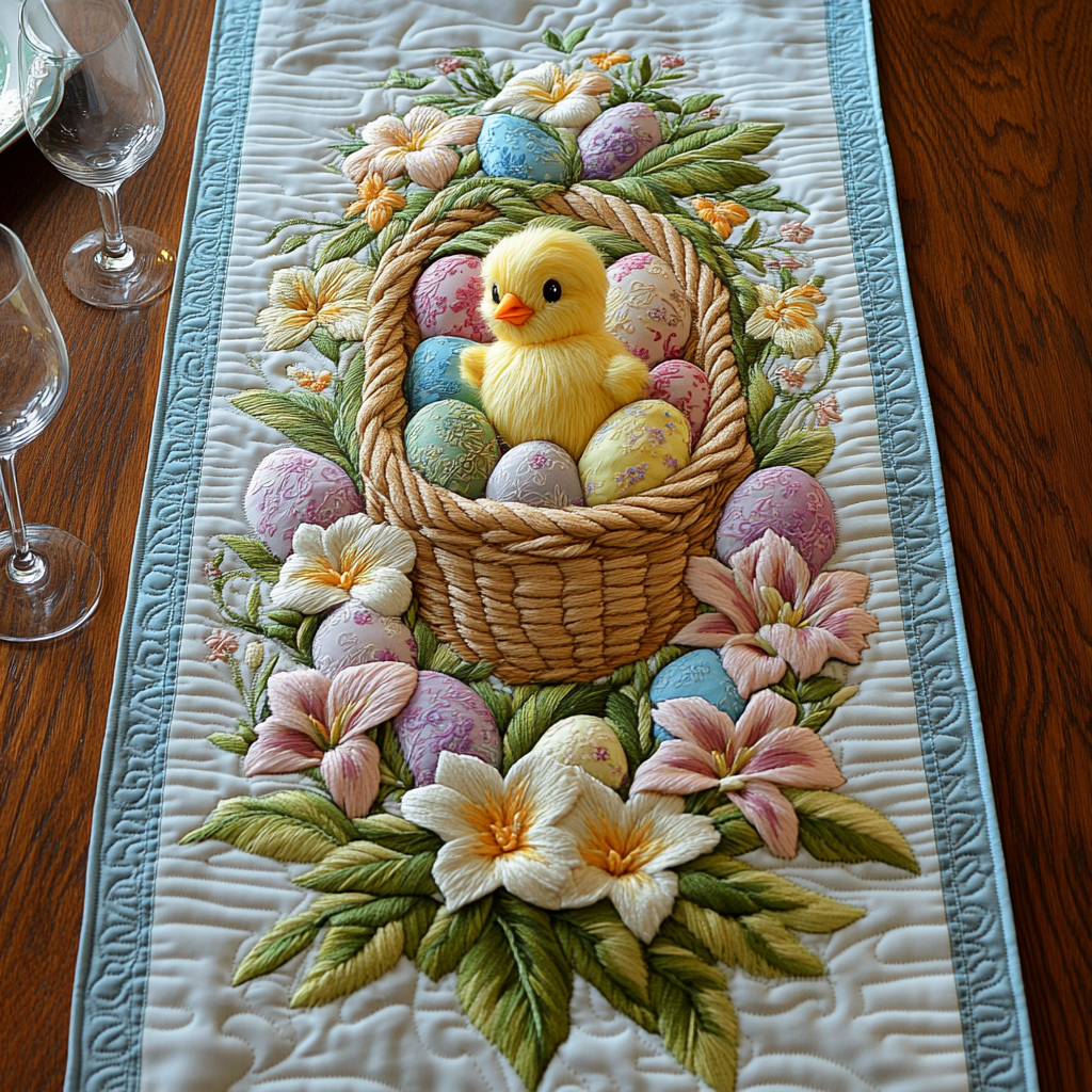 Camino de Mesa Acolchado Chick Charm