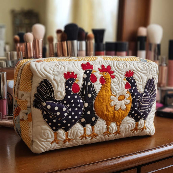 Bolsa de Maquillaje Acolchada Chicken Bliss