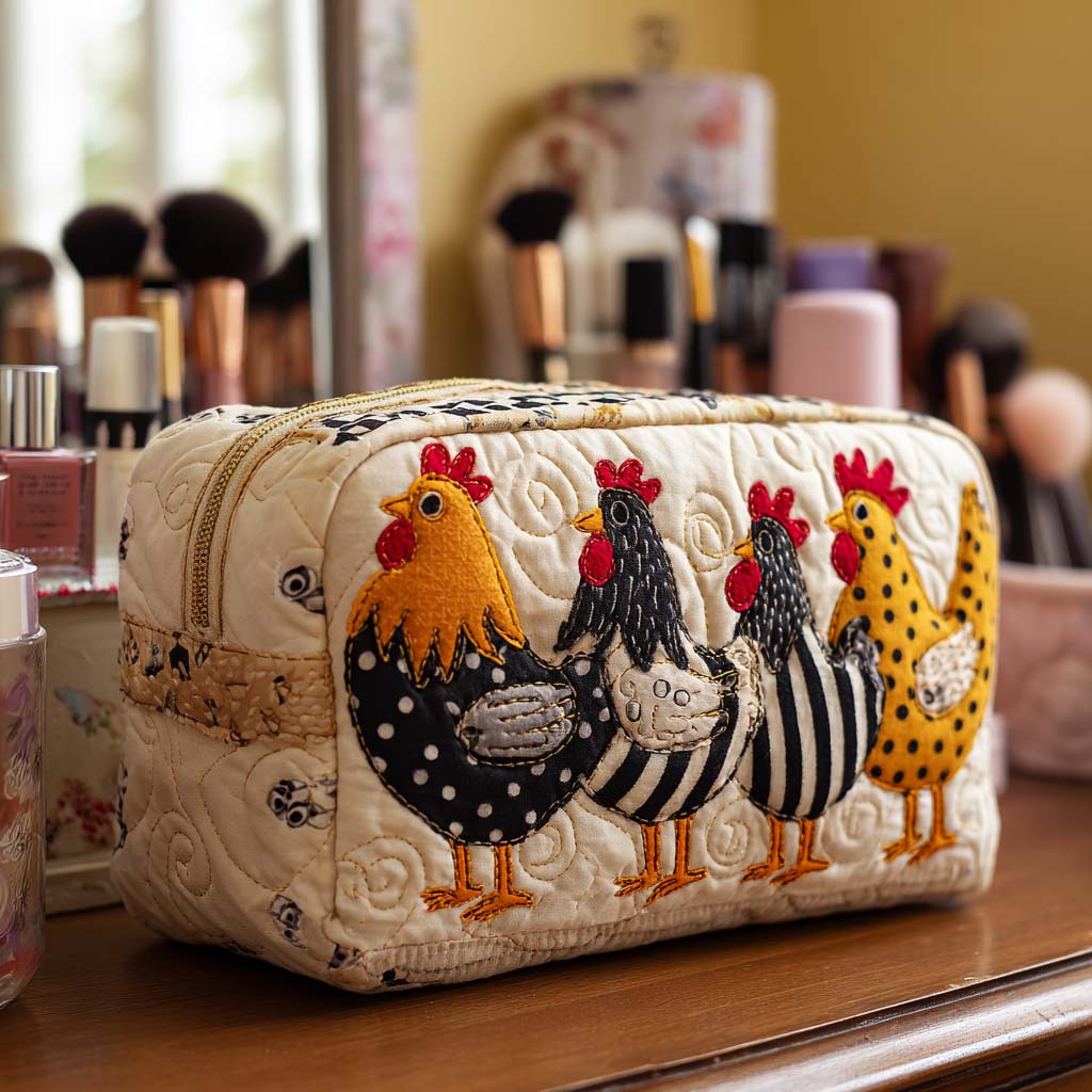 Bolsa de Maquillaje Acolchada Chicken Comfort