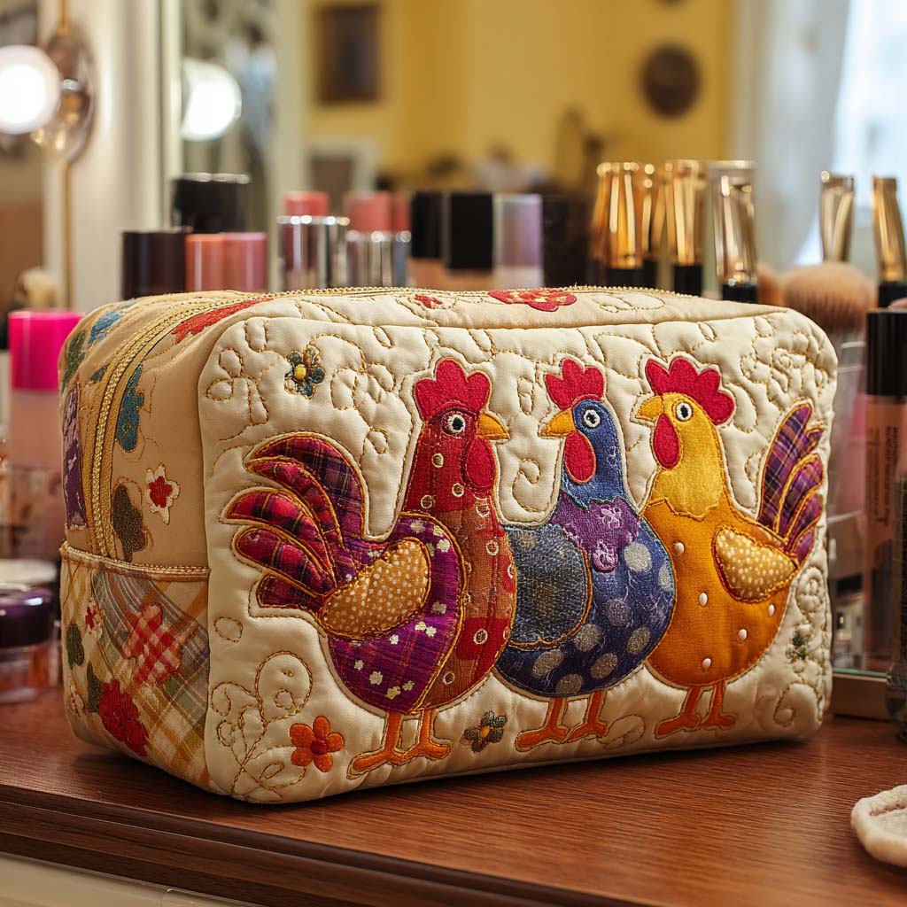Bolsa de Maquillaje Acolchada Sueño de Pollo