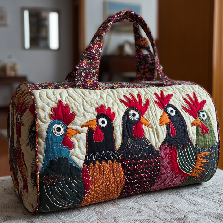 Bolsa de Viaje Acolchada de Jardín de Pollos