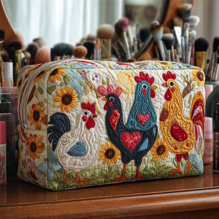 Bolsa de Maquillaje Acolchada Chicken Grove