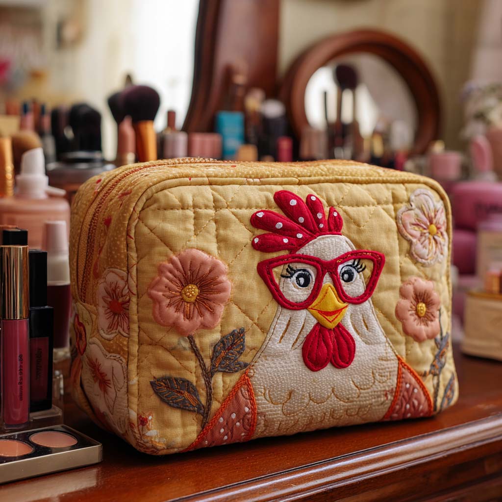 Bolsa de Maquillaje Acolchada Chicken Shine