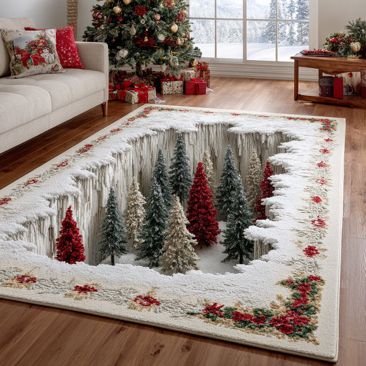 Alfombra mágica de pino navideño