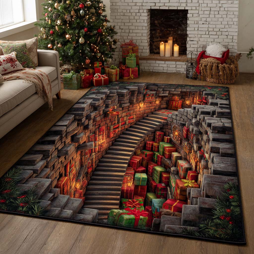 Alfombra de Área Vault Navideño