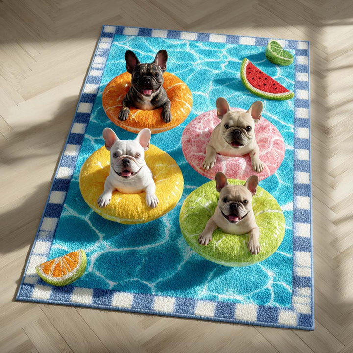 Alfombra de área de Frenchies Cítricos