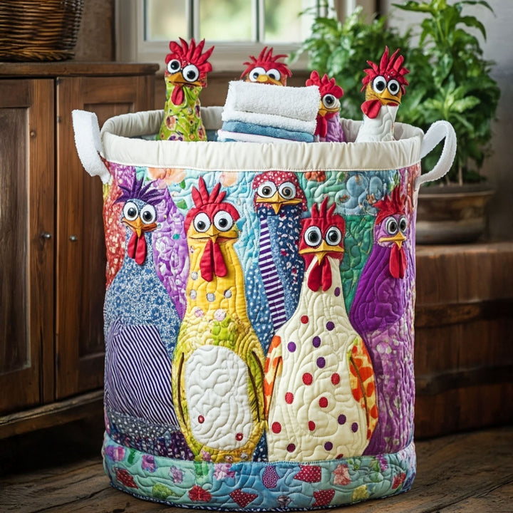 Cesta de Ropa Acolchada Cluck Couture