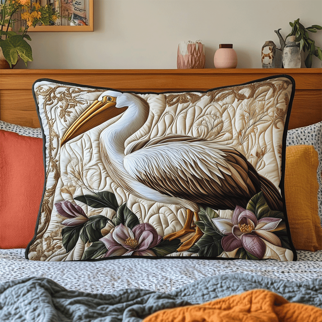 Funda de Almohada de Ropa de Cama Acolchada Elegancia Costera