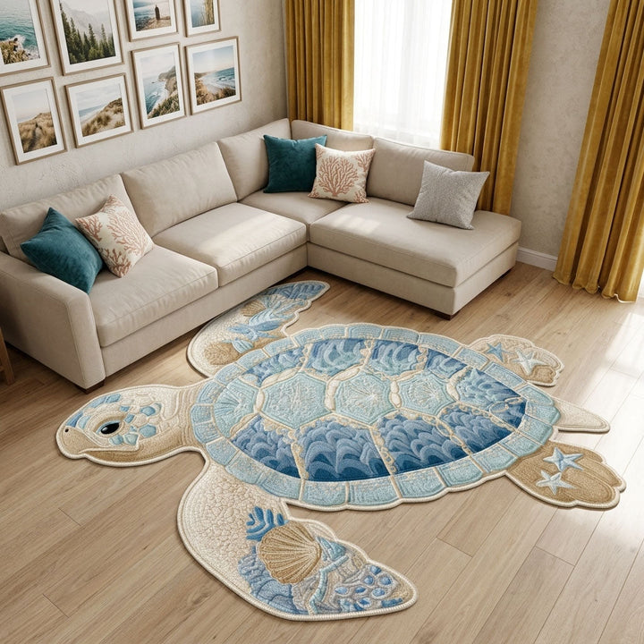 Alfombra de Área de Forma Personalizada Coastal Drift