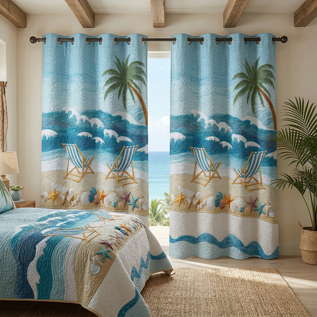 Cortinas Acolchadas Coastal Rest