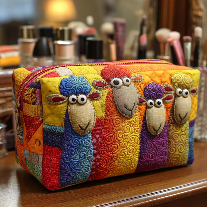Bolsa de Maquillaje Acolchada de Oveja