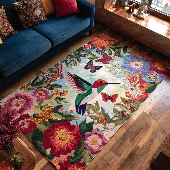 Alfombra de Área Colorido Colibrí