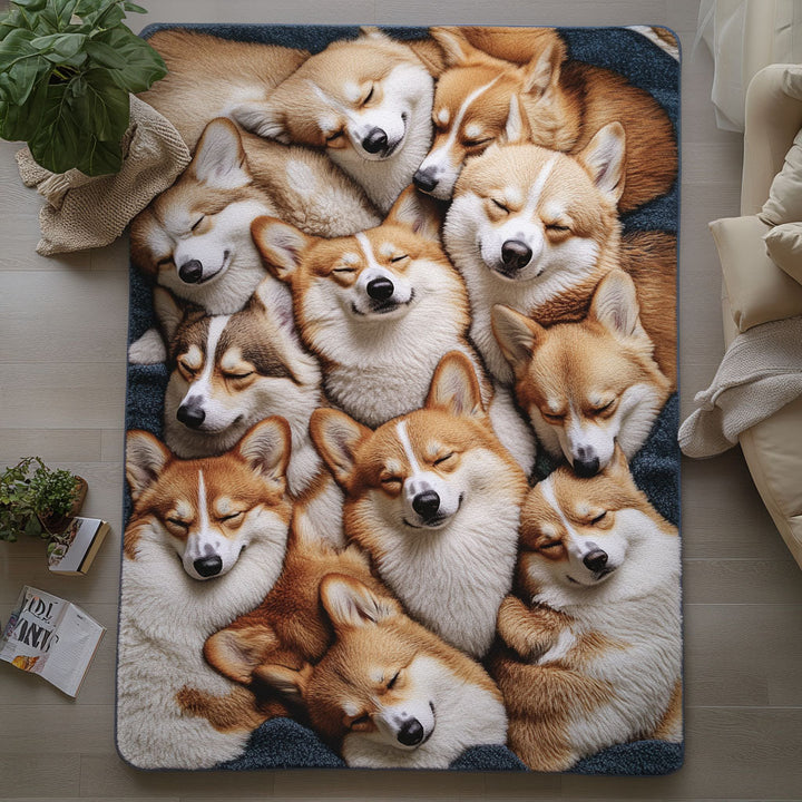 Alfombra de Área Corgi Dreamland
