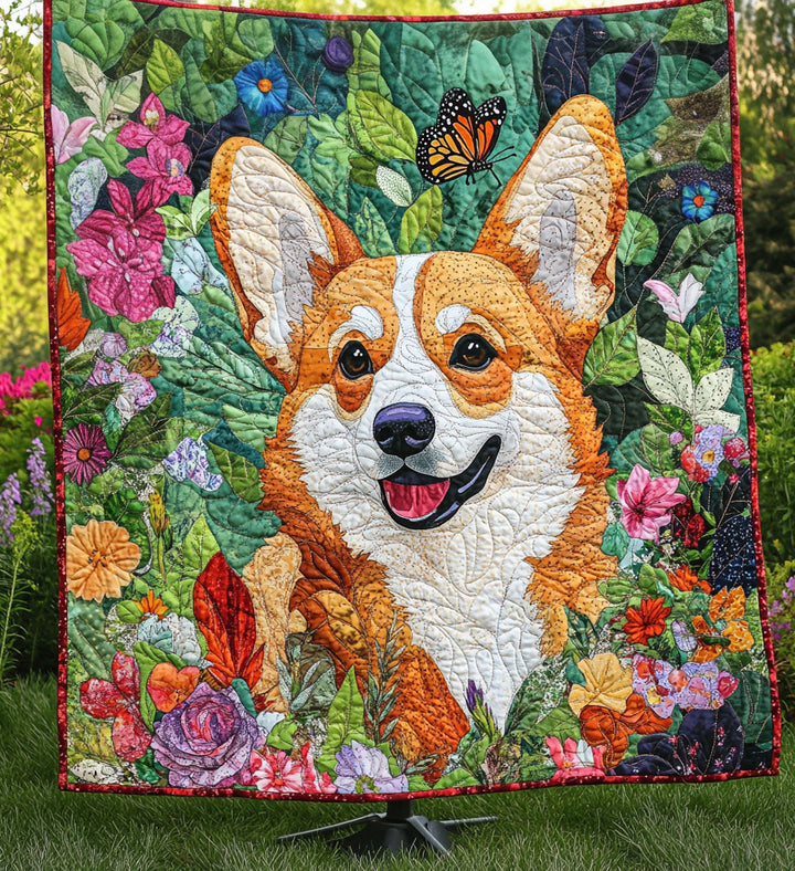 Manta Acolchada Sueños de Corgi