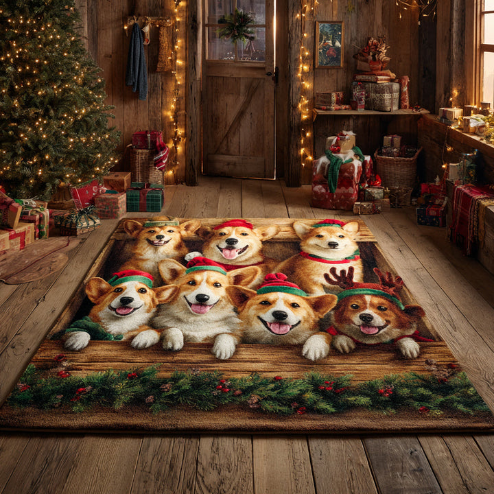 Alfombra de Área Corgi Wonderland