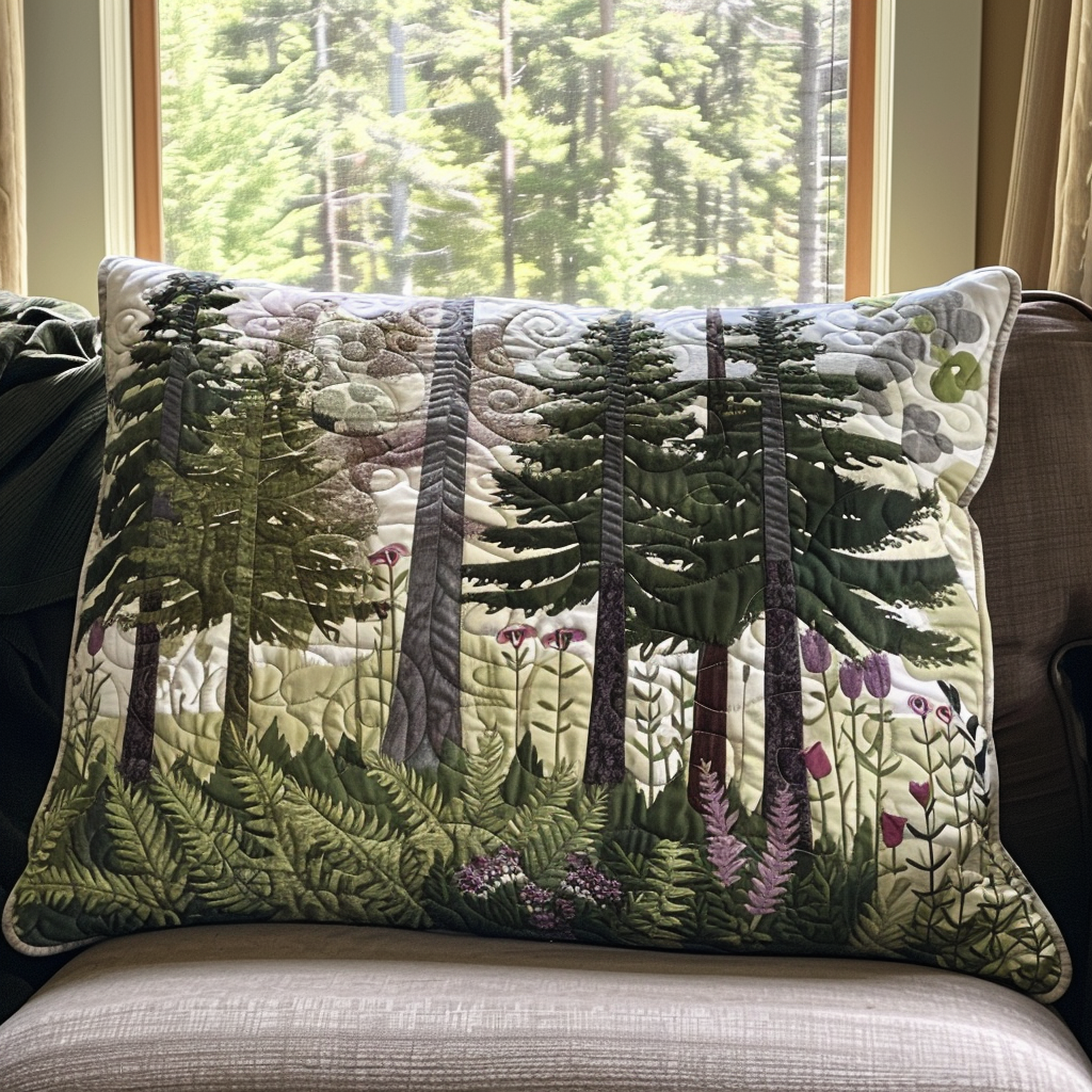 Funda de Almohada de Edredón de Cottage Forest