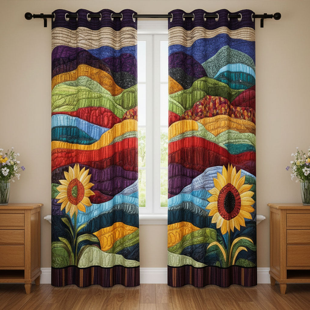 Cortinas Acolchadas "Sueños de Girasol" del País