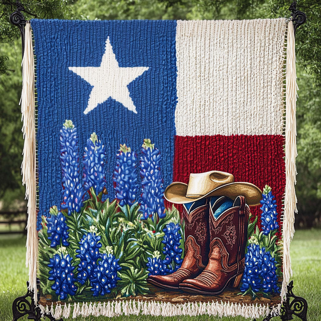 Manta Tejida Cowboy Charm