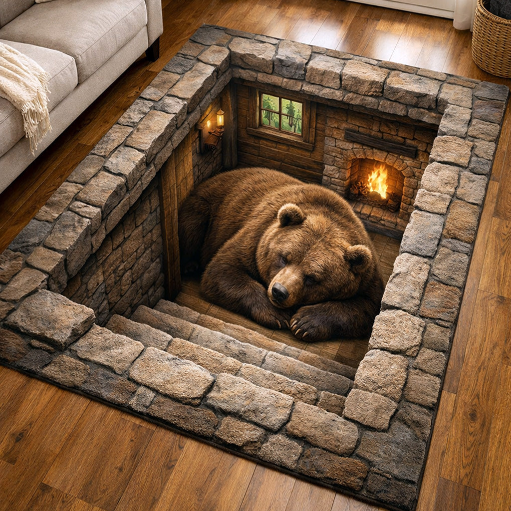 Alfombra de Área de Oso Acogedor