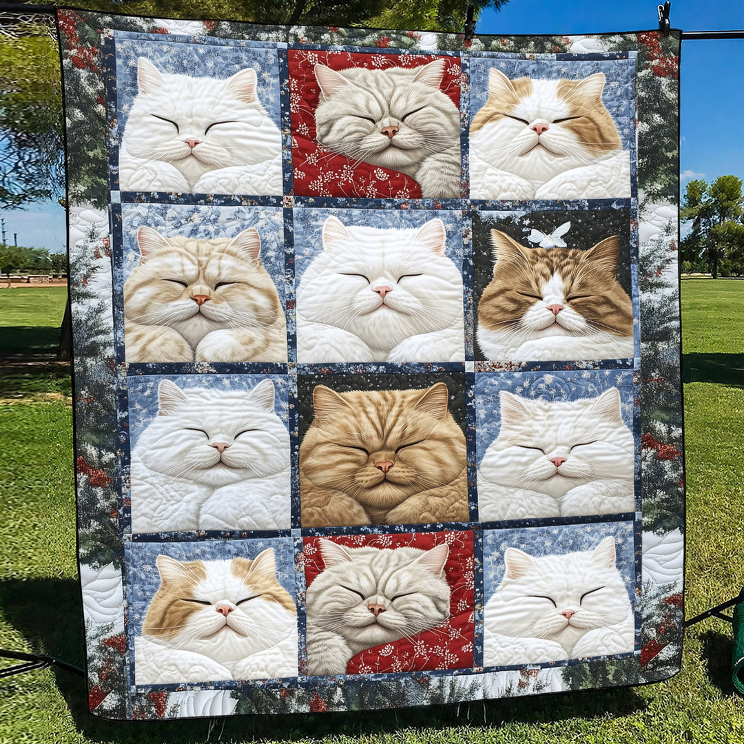 Manta Acolchada Sueños de Gato Acogedora