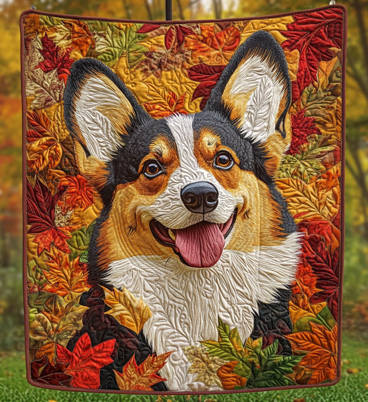 Manta Acolchada de Corgi Acogedor