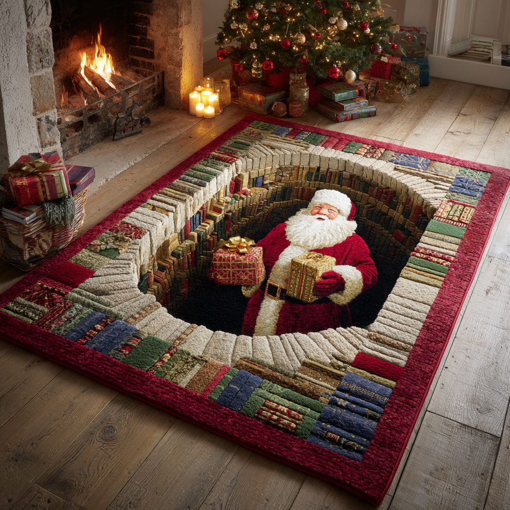 Alfombra de Área Acogedora de Santa Claus