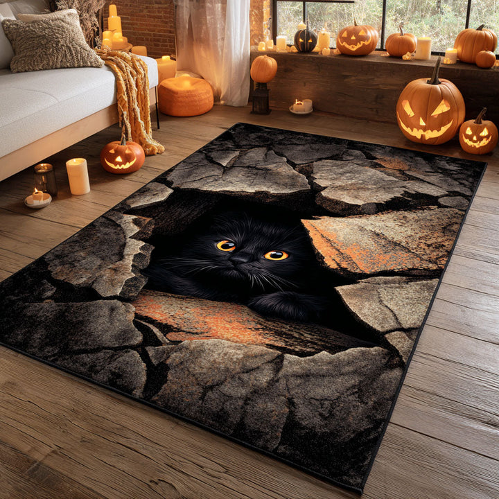 Alfombra de Área para Gatos con Suelo Agrietado
