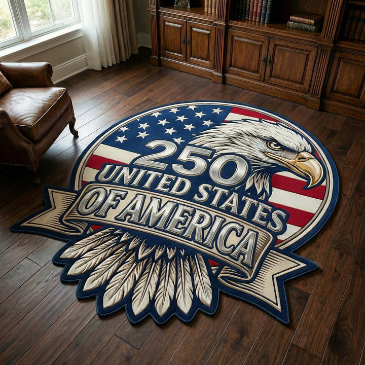 Alfombra de Área Personalizada con Forma de Águila