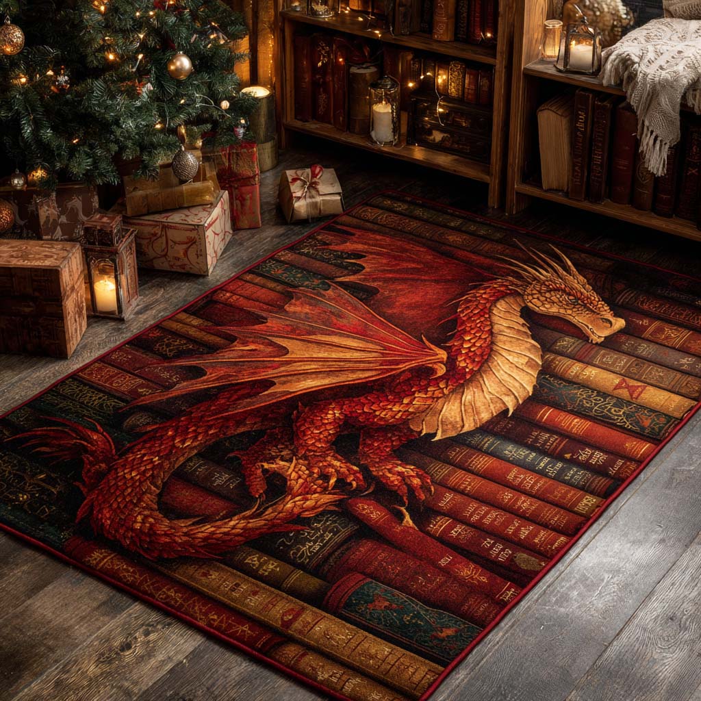 Alfombra de Área Dragón de la Cavernas Carmesí