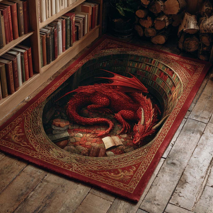 Alfombra de Área Dragón Carmesí