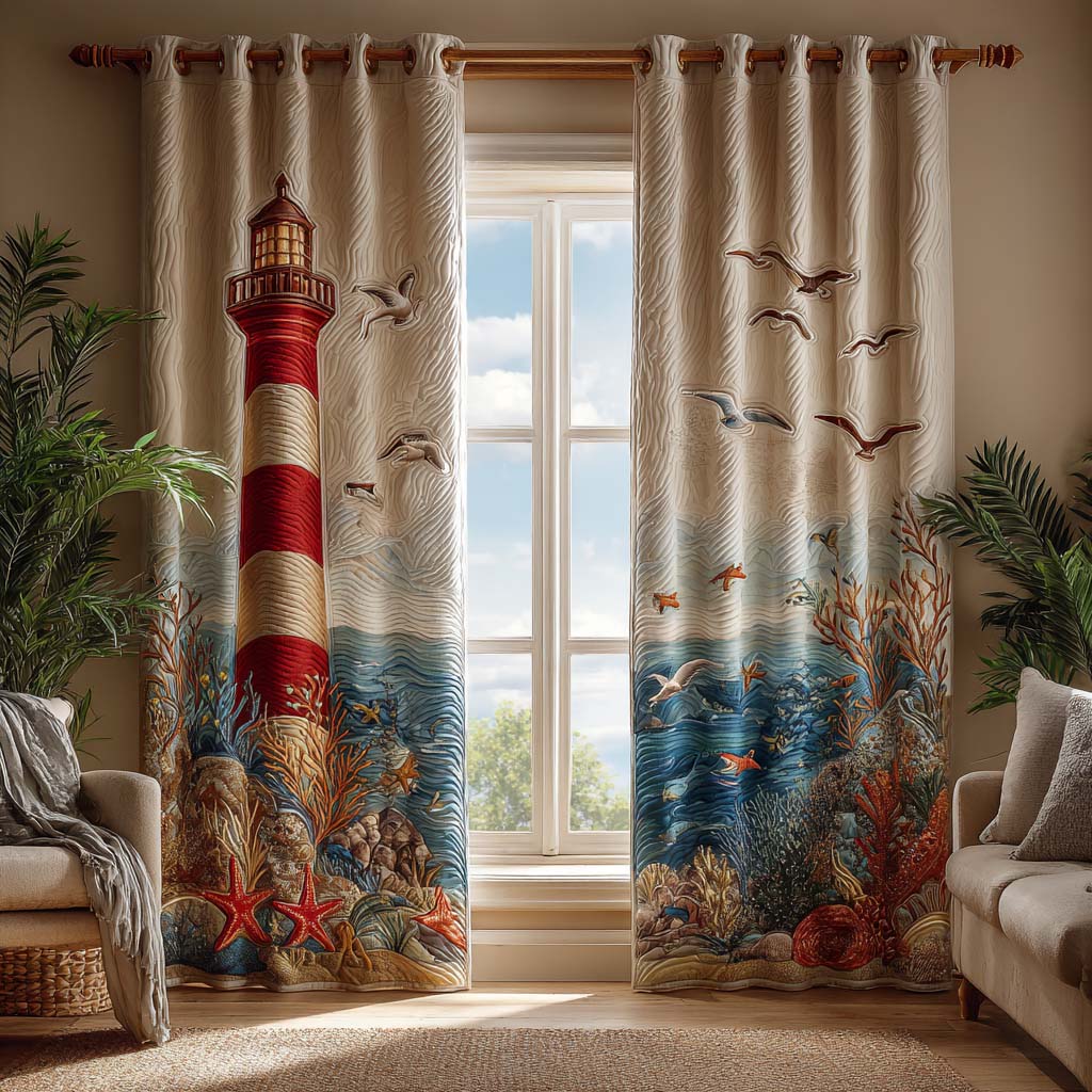 Cortinas Acolchadas Faro Carmesí
