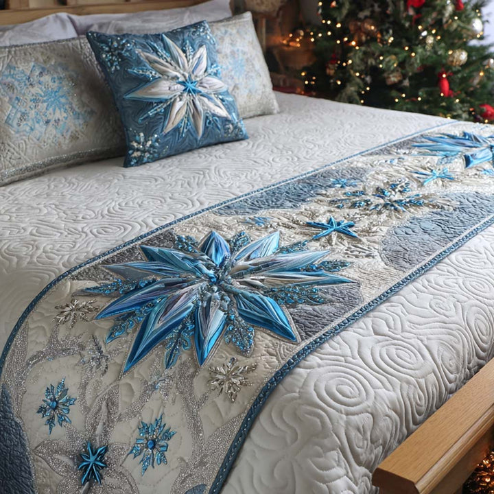 Caminito de Cama Navideño Acolchado