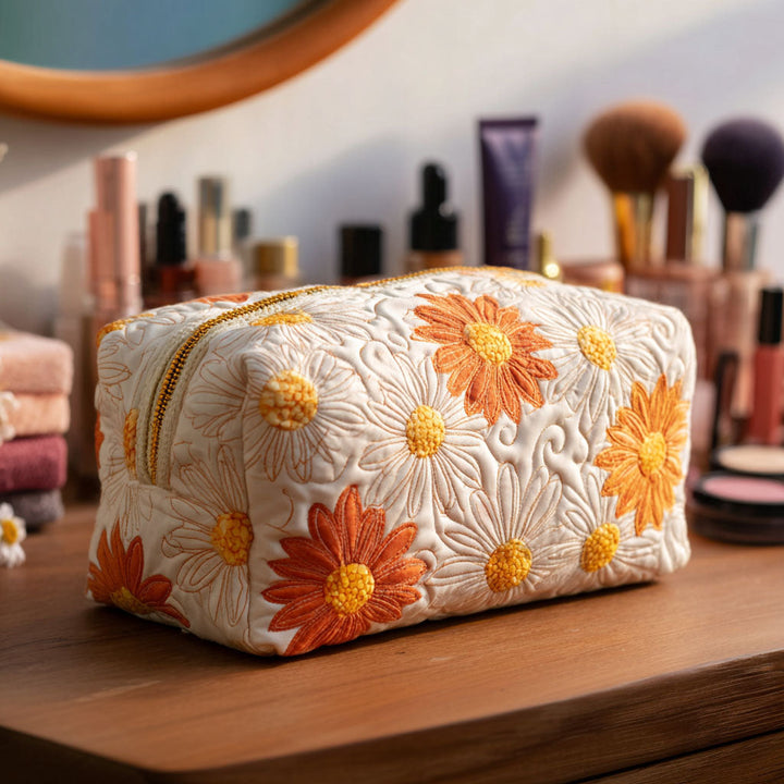Bolsa de Maquillaje Acolchada Daisy Charm