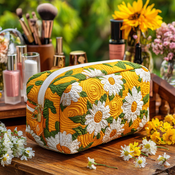 Bolsa de Maquillaje Acolchada Daisy Dreams