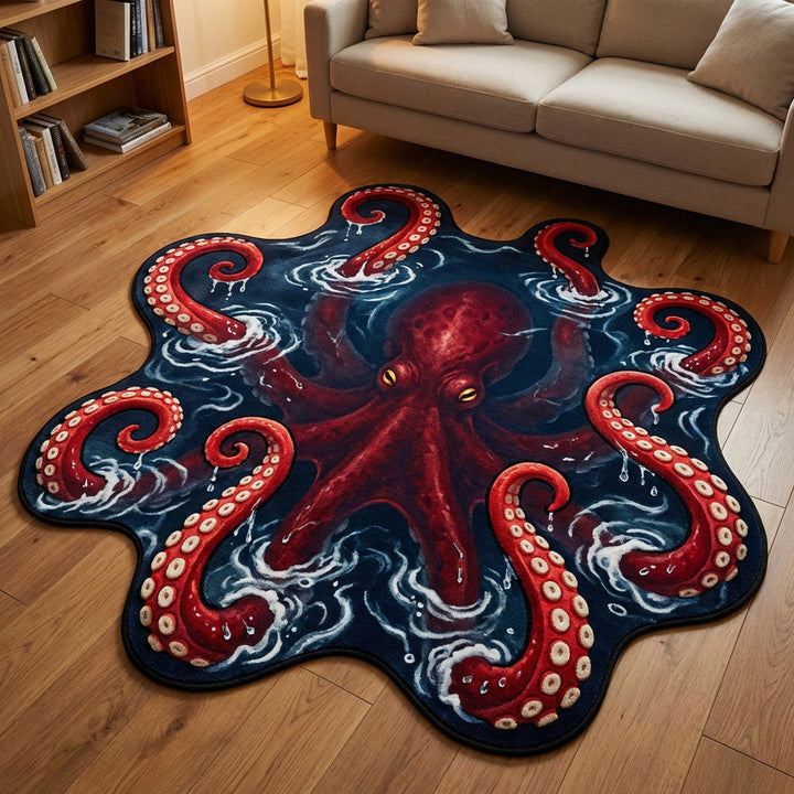 Alfombra de Área de Forma Personalizada Deep Kraken