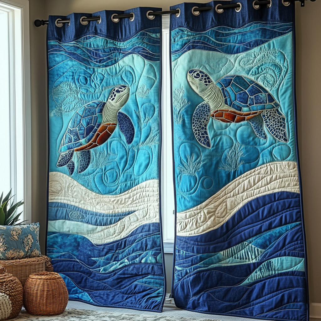Cortinas Acolchadas de Mar Profundo